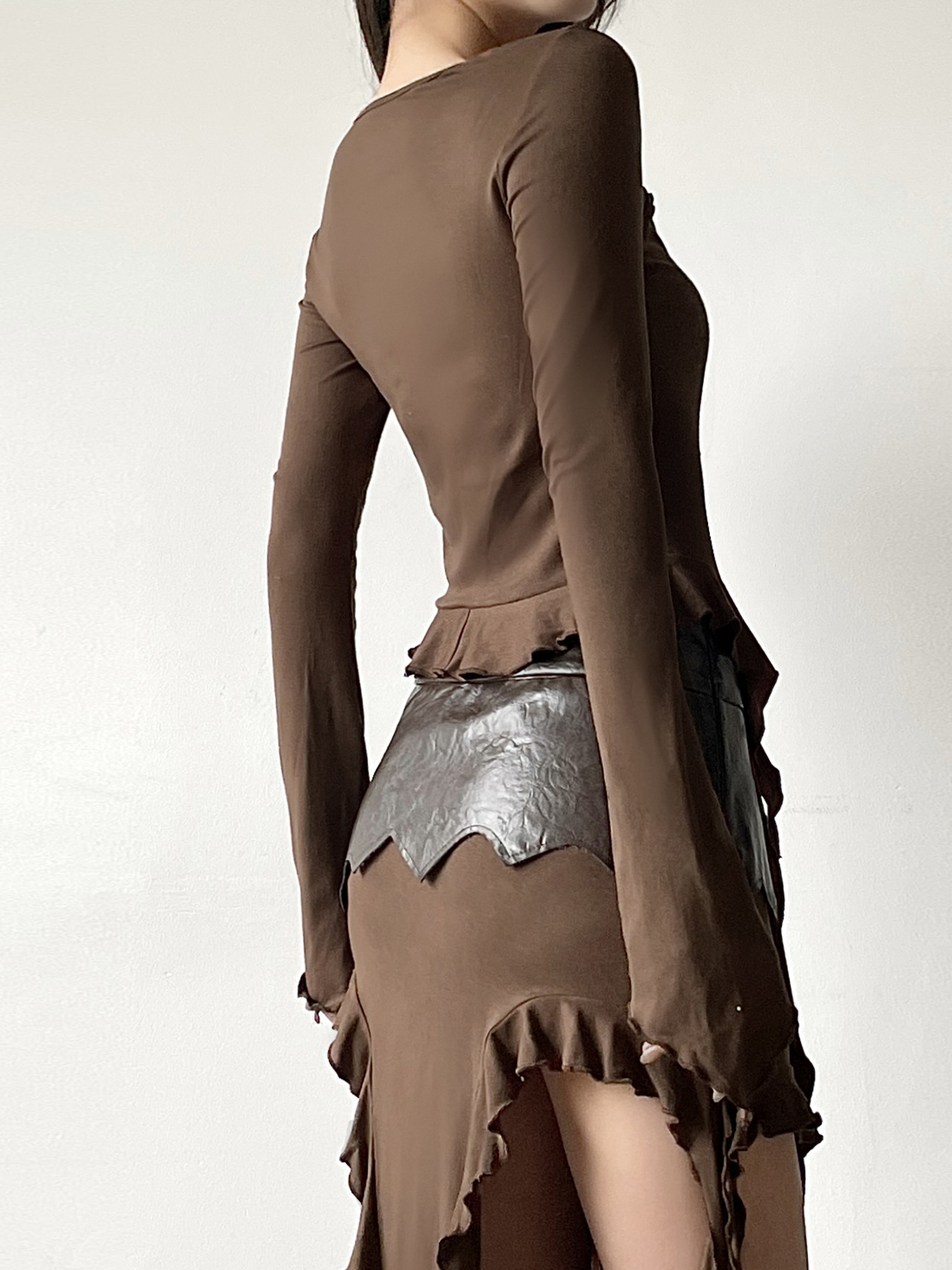 Lace-Trimmed Flowing Cardigan Top for Women - Vintage-Inspired Bell Sleeve Design, Niche Style, Bohemian Fashion Lace-Trimmed Flowing Cardigan Top for Women - Vintage-Inspired Bell Sleeve Design, Niche Style, Bohemian Fashion