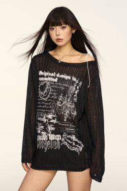Lace-Up Off-Shoulder T-Shirt for Women - Summer Loose Fit American Style Top, Sweet & Spicy Versatile Cover-Up, Y2K Trend