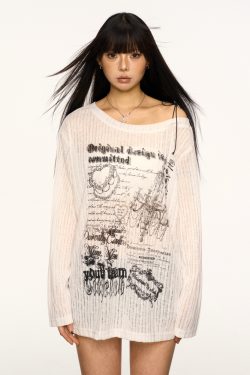 Lace-Up Off-Shoulder T-Shirt for Women - Summer Loose Fit American Style Top, Sweet & Spicy Versatile Cover-Up, Y2K Trend