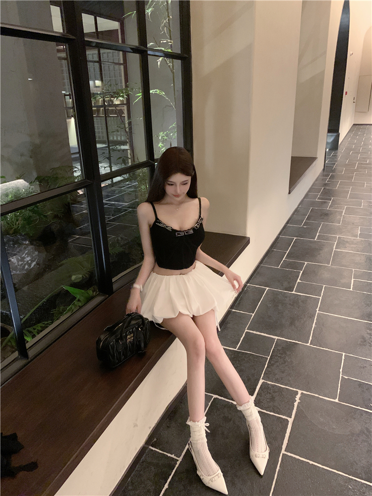 Lace Vest Camisole Top - Slim Fit with Built-In Chest Pad, Pure Desire Style, Perfect for Y2K and 90s Fashion Trends Lace Vest Camisole Top - Slim Fit with Built-In Chest Pad, Pure Desire Style, Perfect for Y2K and 90s Fashion Trends