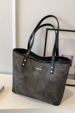 Large-Capacity Casual Tote Bag for Women - Versatile Spring 2025 Commuting & Travel Shoulder Bag