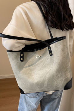 Large-Capacity Casual Tote Bag for Women - Versatile Spring 2025 Commuting & Travel Shoulder Bag