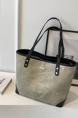 Large-Capacity Casual Tote Bag for Women - Versatile Spring 2025 Commuting & Travel Shoulder Bag