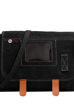 Large Capacity Denim Crossbody Bag - Casual Japanese Style Shoulder Bag for Students and Work