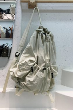 Large Capacity Drawstring Backpack for Students - Casual Ultra-Light Shoulder Bag for Travel, Outdoor, and Daily Use