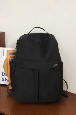 Large Capacity French Double Shoulder Bag - Simple Sports Backpack for Students & Travel - Versatile School Bag for Short Trips