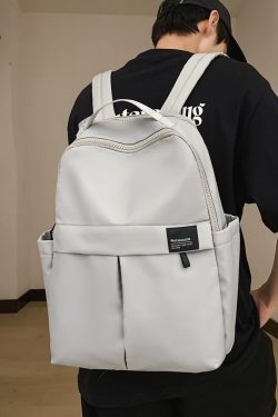 Large Capacity French Double Shoulder Bag - Simple Sports Backpack for Students & Travel - Versatile School Bag for Short Trips