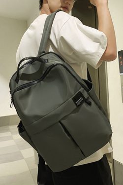 Large Capacity French Double Shoulder Bag - Simple Sports Backpack for Students & Travel - Versatile School Bag for Short Trips