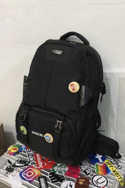 Large Capacity French Sports Backpack, Double Shoulder Student Bag, Travel Computer Bag for School and Classes