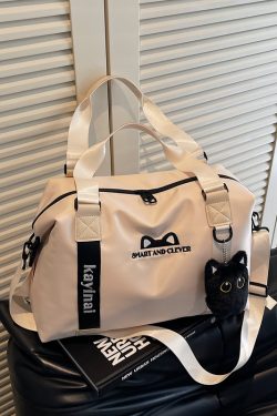 Large Capacity Handheld and Crossbody Luggage Bag with Wet-Dry Separation for Sports, Fitness, Travel, and Maternity - Versatile and Fashionable