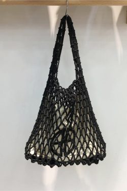 Large Capacity Handmade Woven Fishing Net Tote Bag - Korean Instagram Style Spring/Summer Shoulder Bag for Women