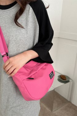 Large Capacity Harajuku Retro Casual Canvas Bag - Waterproof Dumpling Crossbody Bag for College Students and Women