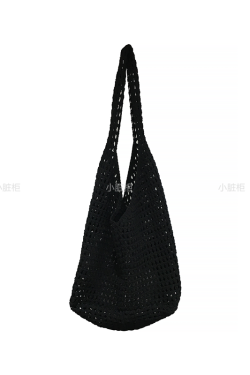 Large Capacity Hollow Mesh Net Tote Bag - Fashionable Knitted Woven Shoulder Bag for Summer, Lazy Style, Trendy Ins Aesthetic