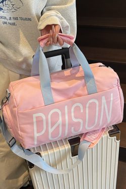 Large Capacity Lightweight Women's Travel Bag - Sports Fitness Bag with Dry Wet Separation for Swimming & Handheld Storage