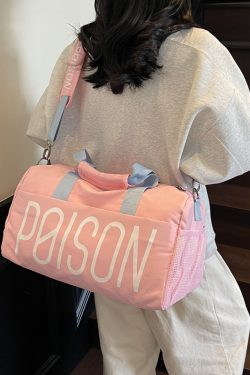 Large Capacity Lightweight Women's Travel Bag - Sports Fitness Bag with Dry Wet Separation for Swimming & Handheld Storage