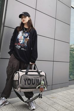 Large Capacity Men's Tote Bag, Portable Travel Bag, Sports Training Fitness Bag for Women, Ideal for Short Trips