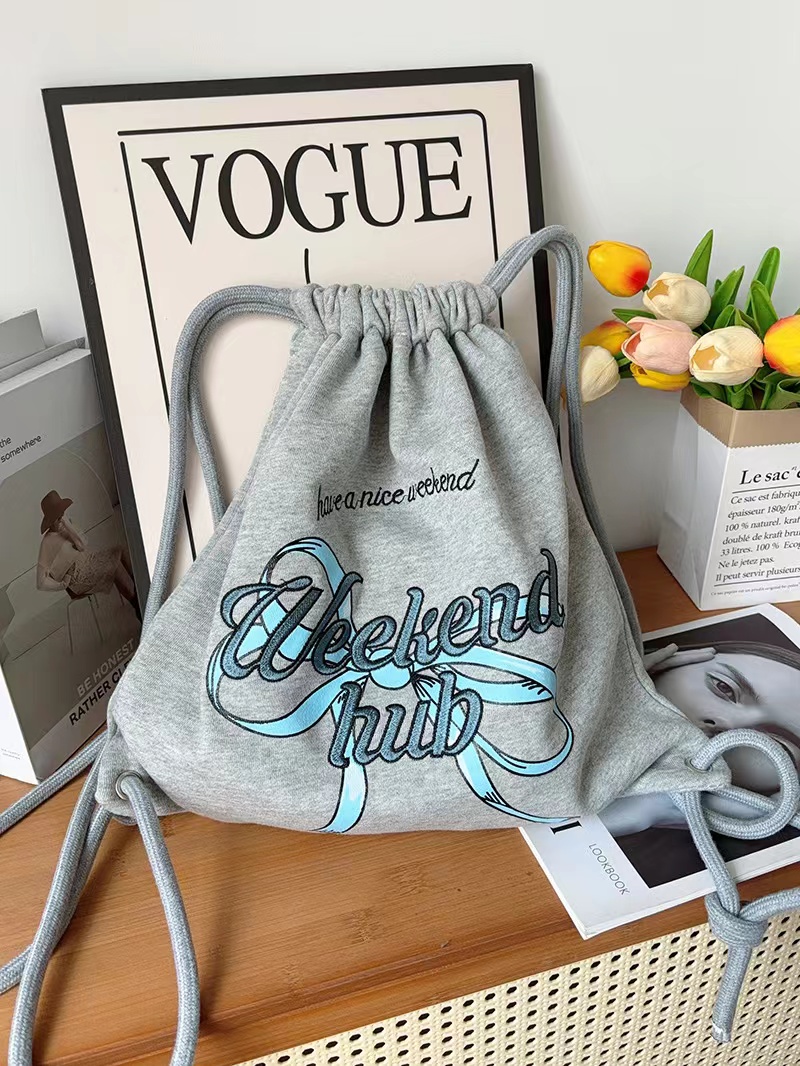 Large Capacity Minimalist Printed Letter Backpack - Versatile Canvas Drawstring Commuting School Bag 2025 Large Capacity Minimalist Printed Letter Backpack - Versatile Canvas Drawstring Commuting School Bag 2025