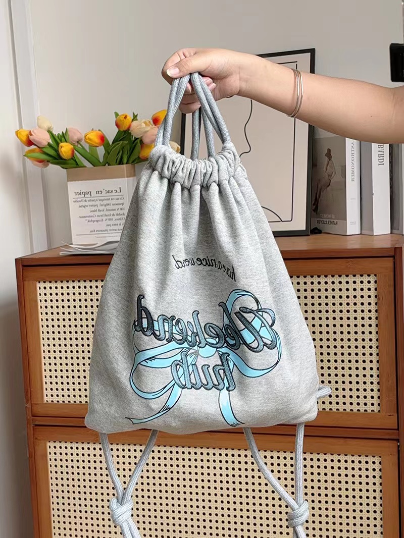 Large Capacity Minimalist Printed Letter Backpack - Versatile Canvas Drawstring Commuting School Bag 2025 Large Capacity Minimalist Printed Letter Backpack - Versatile Canvas Drawstring Commuting School Bag 2025