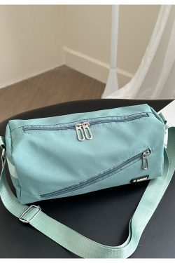 Large Capacity Nylon Women's Crossbody Bag with Wide Shoulder Strap - Trendy High-End Toast Pillow Style 2025