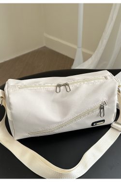 Large Capacity Nylon Women's Crossbody Bag with Wide Shoulder Strap - Trendy High-End Toast Pillow Style 2025