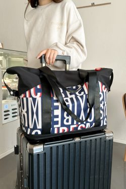Large Capacity Portable Travel Bag for Women & Men, Versatile Luggage for Short Trips, Business Travel, Sports & Fitness.