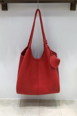 Large Capacity Soft Leather Mother-Child Tote Bag for Work and Commuting - Casual Underarm Shoulder Bag