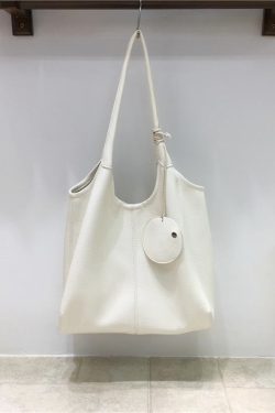 Large Capacity Soft Leather Mother-Child Tote Bag for Work and Commuting - Casual Underarm Shoulder Bag