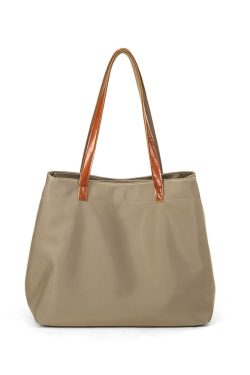 Large Capacity Solid Color Oxford Cloth Tote Bag for Women - Versatile Shoulder Bag for Commuting & Everyday Use