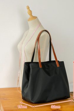 Large Capacity Solid Color Oxford Cloth Tote Bag for Women - Versatile Shoulder Bag for Commuting & Everyday Use