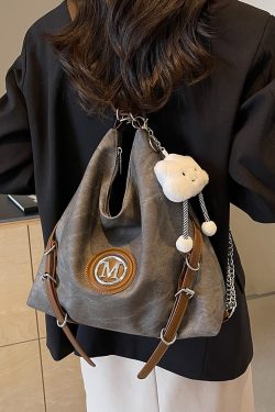 Large Capacity Three-in-One Women's Crossbody Bag - Stylish Shoulder Tote & Backpack for Spring 2025