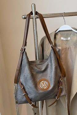 Large Capacity Three-in-One Women's Crossbody Bag - Stylish Shoulder Tote & Backpack for Spring 2025