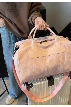 Large Capacity Travel Bag for Women, Lightweight Crossbody Gym Bag, Versatile Handheld Luggage for Short Trips and Sports