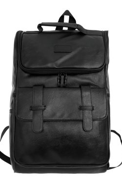 Large Capacity Unisex Genuine Leather Backpack for Travel & School - European American Style Double Shoulder Laptop Bag