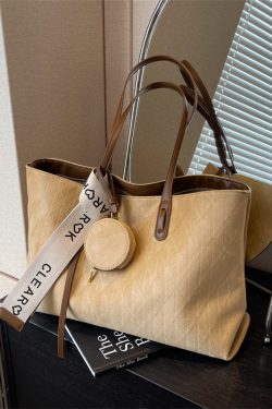 Large Capacity Vintage Casual Tote Bag for Work and Commuting - Versatile Shoulder Bag 2025 Style