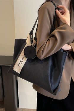 Large Capacity Vintage Casual Tote Bag for Work and Commuting - Versatile Shoulder Bag 2025 Style