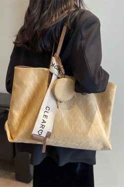 Large Capacity Vintage Casual Tote Bag for Work and Commuting - Versatile Shoulder Bag 2025 Style