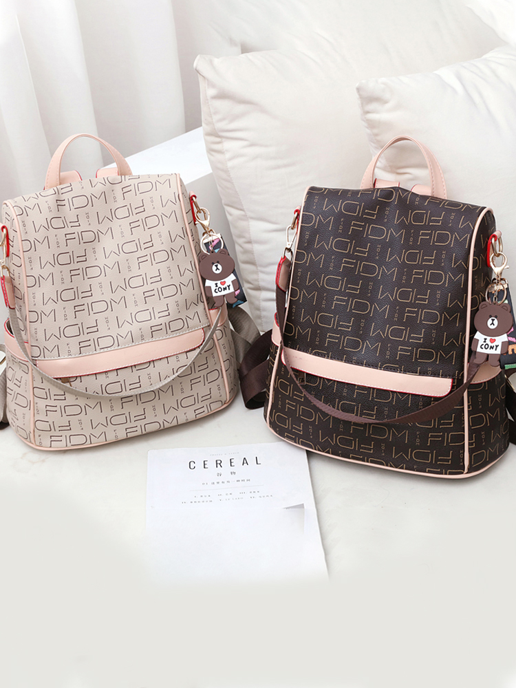 Large Capacity Women's Backpack - Fashionable Commuting Bag, Double Shoulder Design, European and American Style, Ideal for Moms Large Capacity Women's Backpack - Fashionable Commuting Bag, Double Shoulder Design, European and American Style, Ideal for Moms