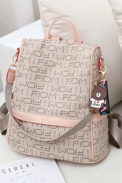 Large Capacity Women's Backpack - Fashionable Commuting Bag, Double Shoulder Design, European and American Style, Ideal for Moms