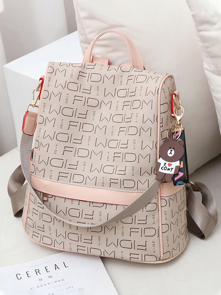 Large Capacity Women's Backpack - Fashionable Commuting Bag, Double Shoulder Design, European and American Style, Ideal for Moms Large Capacity Women's Backpack - Fashionable Commuting Bag, Double Shoulder Design, European and American Style, Ideal for Moms