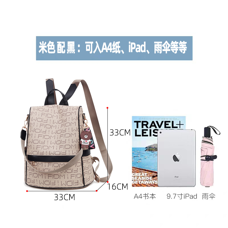 Large Capacity Women's Backpack - Fashionable Commuting Bag, Double Shoulder Design, European and American Style, Ideal for Moms Large Capacity Women's Backpack - Fashionable Commuting Bag, Double Shoulder Design, European and American Style, Ideal for Moms