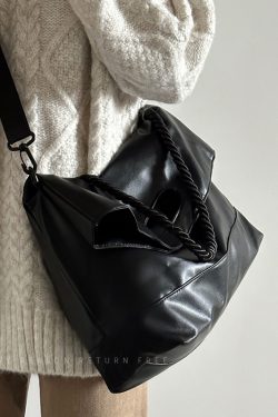 Large-Capacity Women's Briefcase Tote Bag 2024 - Stylish Commuter Shoulder Crossbody Bag for Students and Early Classes