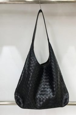 Large Capacity Women's Canvas Woven Underarm Tote Bag - Casual Versatile Style for 2024, Perfect for Daily Use