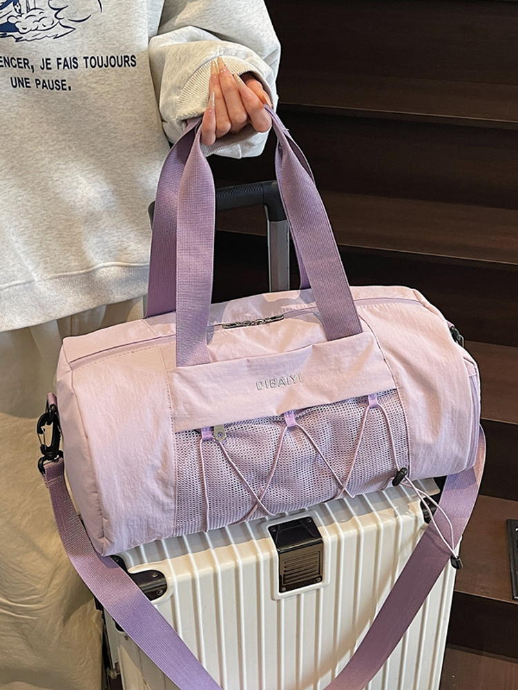 Large Capacity Women's Travel Bag - Handheld Fitness Bag with Dry Wet Separation for Sports, Yoga, Swimming, Lightweight Luggage Large Capacity Women's Travel Bag - Handheld Fitness Bag with Dry Wet Separation for Sports, Yoga, Swimming, Lightweight Luggage