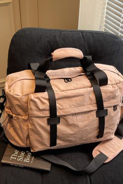 Large Capacity Women's Travel Bag - Stylish Hand-Held Sports Fitness Shoulder Luggage & Maternity Storage Bag