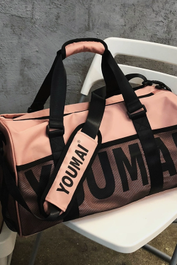 Large Capacity Women's Travel Tote Bag with Dry Wet Separation for Sports, Fitness, and Short Trips