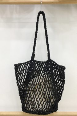 Large Capacity Woven Fishing Net Beach Bag - Stylish Summer Shoulder Tote for Vacation, Underarm Carry, and Casual Outings