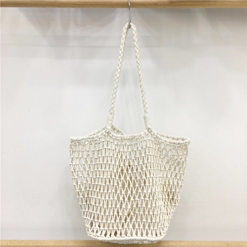 Large Capacity Woven Fishing Net Beach Bag - Stylish Summer Shoulder Tote for Vacation, Underarm Carry, and Casual Outings Large Capacity Woven Fishing Net Beach Bag - Stylish Summer Shoulder Tote for Vacation, Underarm Carry, and Casual Outings