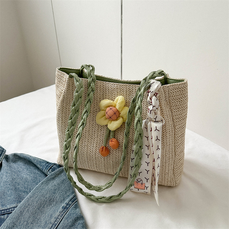 Large-Capacity Woven Straw Shoulder Bag for Women – 2025 Summer Versatile Beach Crossbody Tote Large-Capacity Woven Straw Shoulder Bag for Women – 2025 Summer Versatile Beach Crossbody Tote