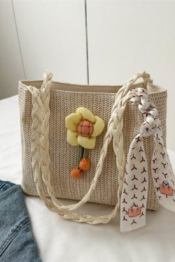 Large-Capacity Woven Straw Shoulder Bag for Women – 2025 Summer Versatile Beach Crossbody Tote