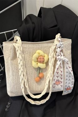 Large-Capacity Woven Straw Shoulder Bag for Women – 2025 Summer Versatile Beach Crossbody Tote